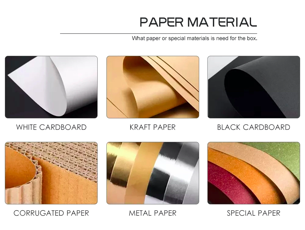 Black Plain Printed Magnetic Closure Flap Elegant Bespoke Paper Cardboard Gift Boxes with Hinged Lid