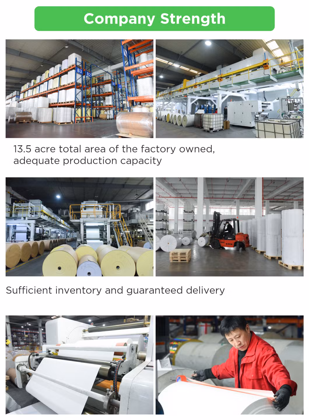 Solvent adhesive china wholesale Rightint Carton sticker label jumbo roll