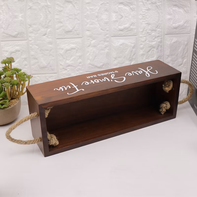 Wooden Boxes with Hinged Lid Custom Multipurpose Packing Box for Tarot Card Storage and Keepsake Crystal Storage Box