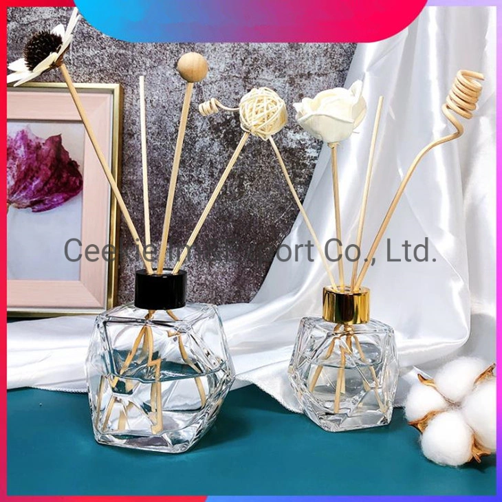 Ceekie Wholesale Perfume Bottle Glassware Dried Flower Rattan Incense Aroma Glass Empty Bottle