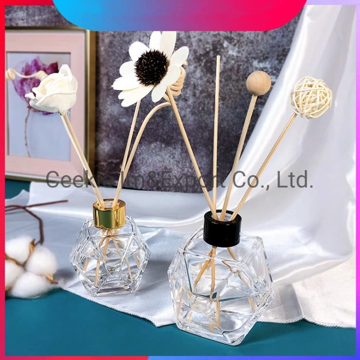 Ceekie Wholesale Perfume Bottle Glassware Dried Flower Rattan Incense Aroma Glass Empty Bottle