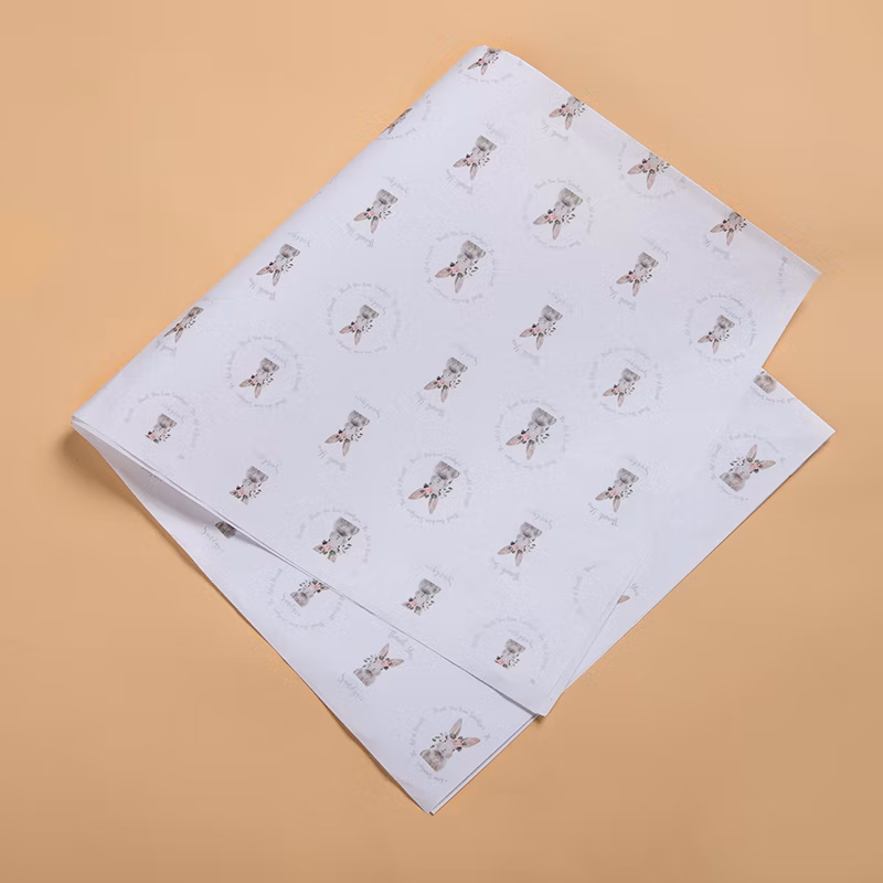 Custom Brand Logo Printing Black Gift Wrapping Red Tissue Paper Clothes Tissue Wrapping Paper for Packing
