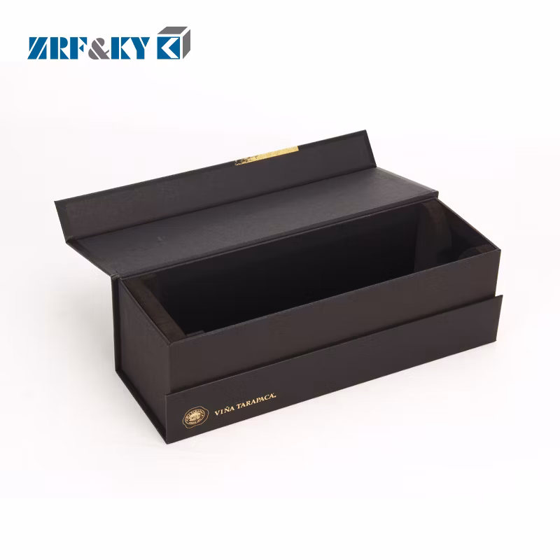 Golden Foil Glass Wine Packaging
