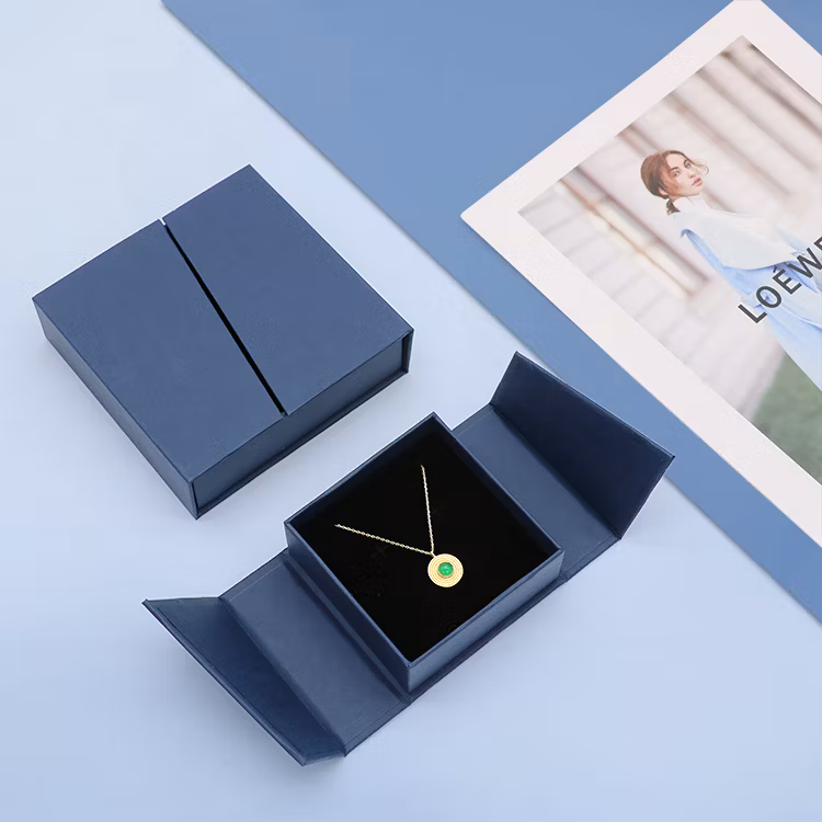 Branded Jewellery Luxury Necklace Customizable Logo Embossed Bracelet Jewelry Box Packaging