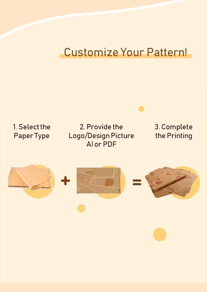 Factory Wholesale Gift Clothing Mailer Box Packaging Wrapping Paper Heart Printed Custom Logo Tissue Paper