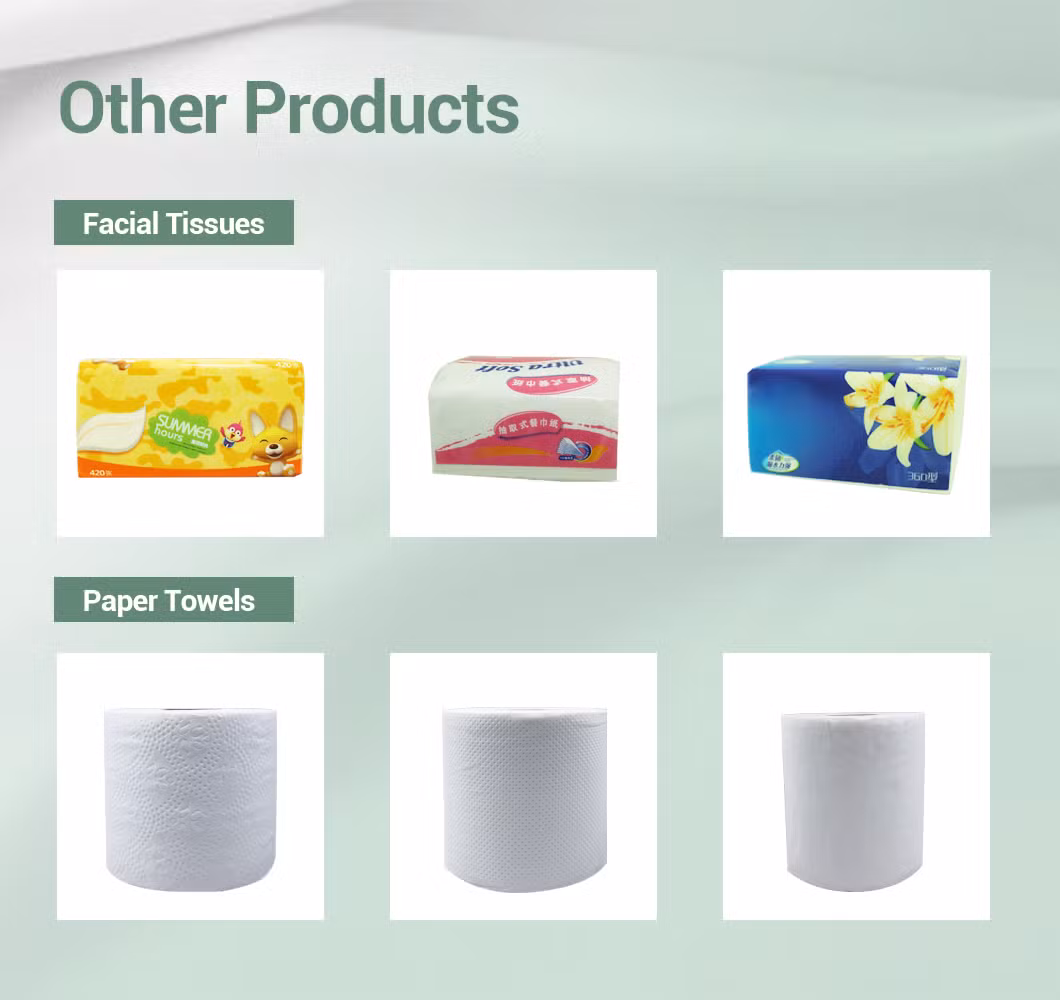 Eco-Friendly Unbleached Bamboo Pulp Baby Toilet Tissue Paper