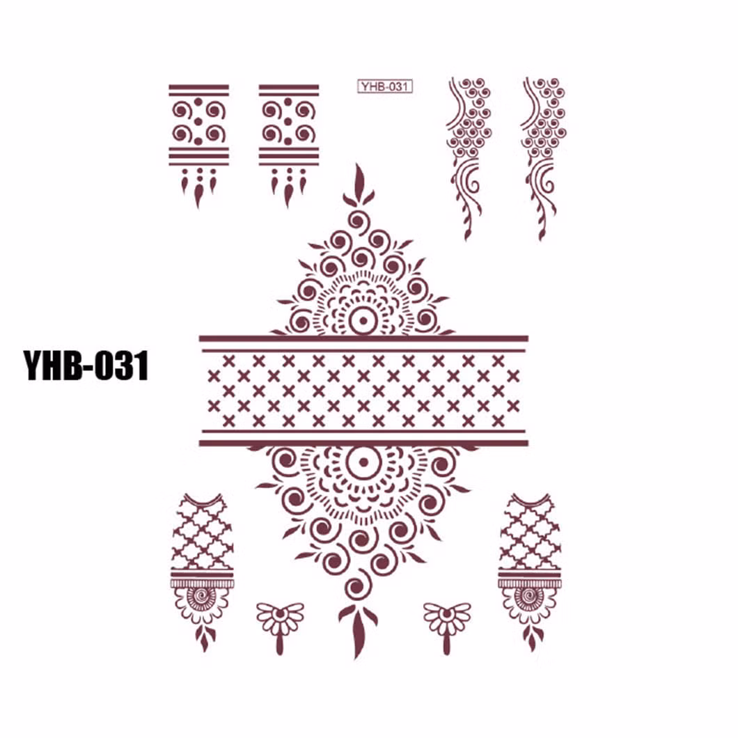 Wedding Water Transfer Smart Sticker Temporary Waterproof Sexy Henna Lace Tattoo Sticker