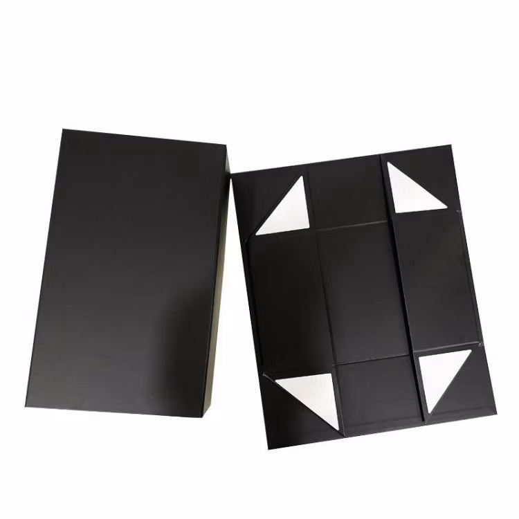 Foldable Cardboard Paper Packaging Gift Carton Boxes with Magnetic Lid for Packing Luxury Garment Shoes Human Hair