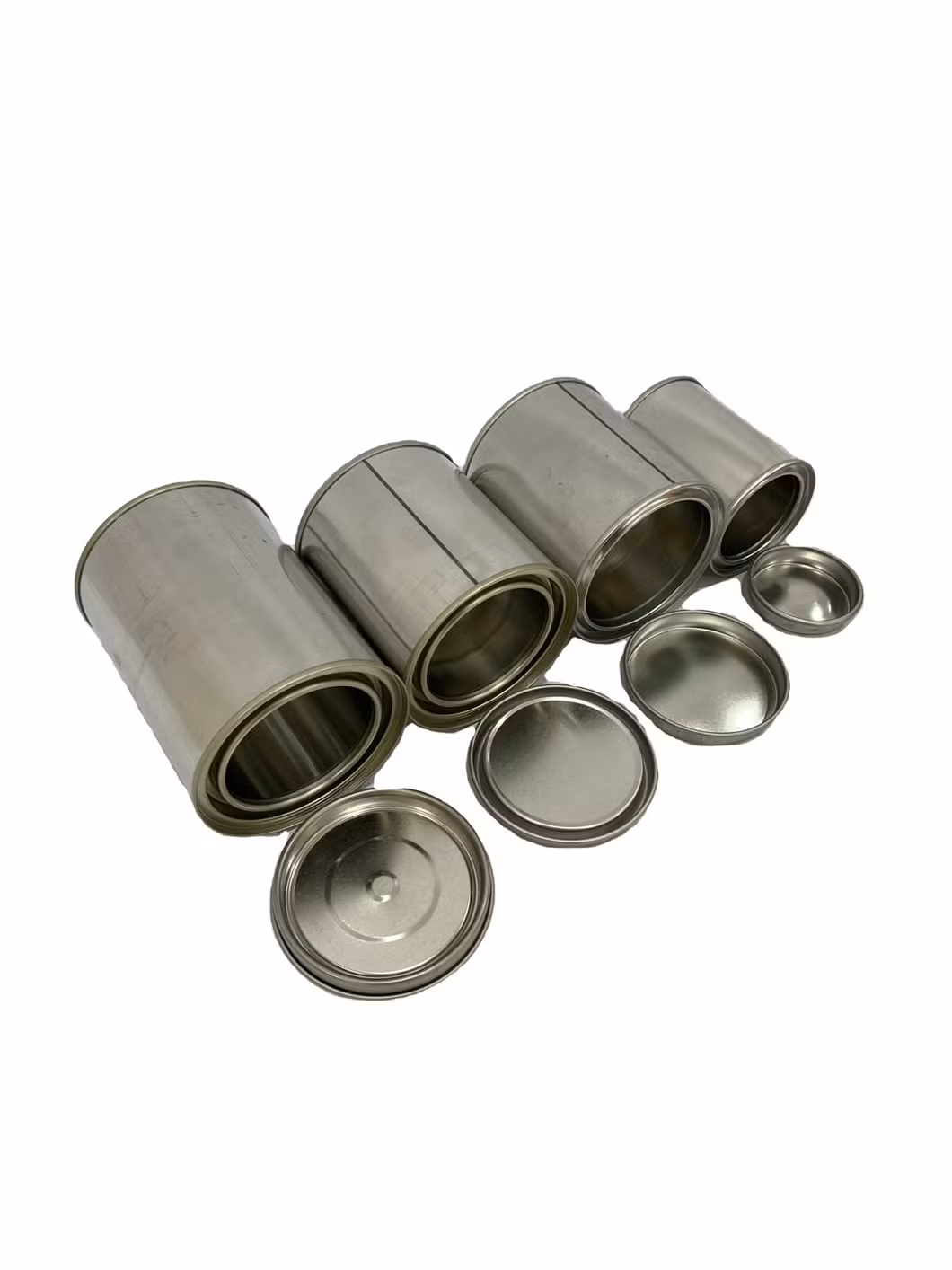 Supplier 0.5-5L Customizable Round Packaging for Putty Ash Box Candles Container Glue Tinplate Can Engine Oil Metal Can Chemical Empty Can Paint Tin Can