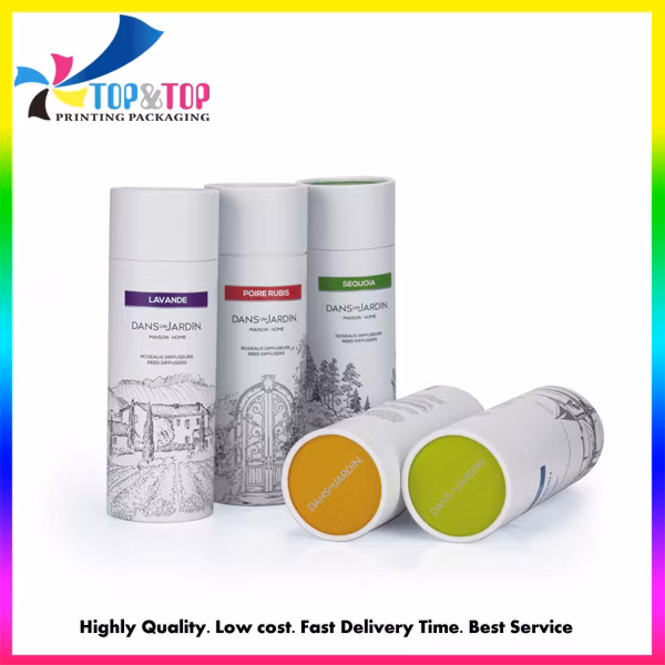 Custom Lid Type Paper Round Cylinder Gift Box for Cosmetic/Perfume Packaging
