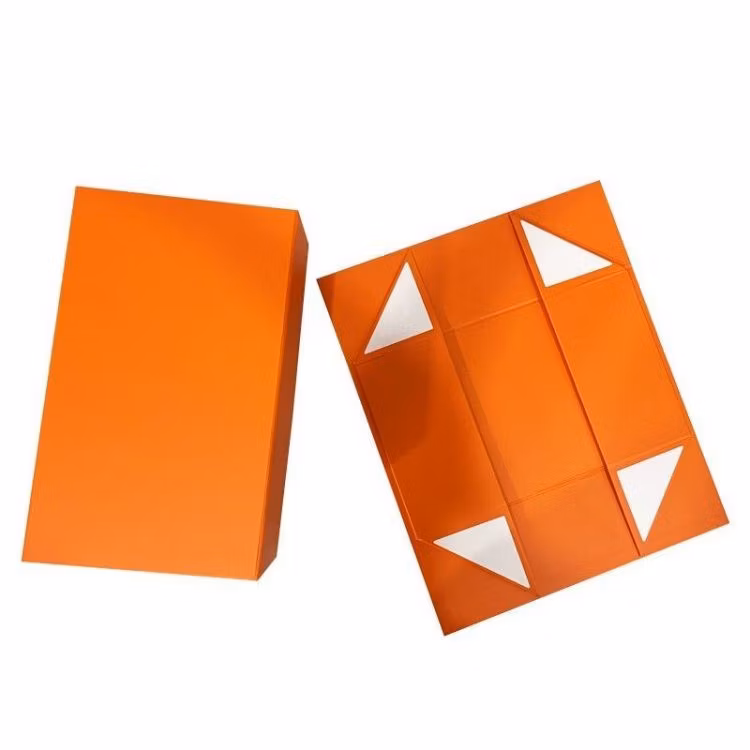 Foldable Cardboard Paper Packaging Gift Carton Boxes with Magnetic Lid for Packing Luxury Garment Shoes Human Hair