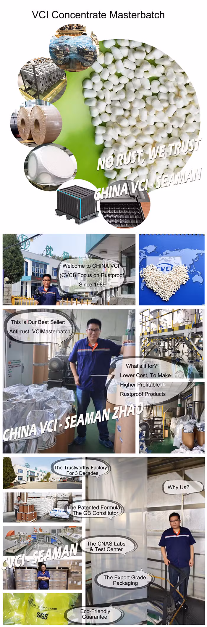 Low Cost 2% Dosage Concentrate Vci Master Batch