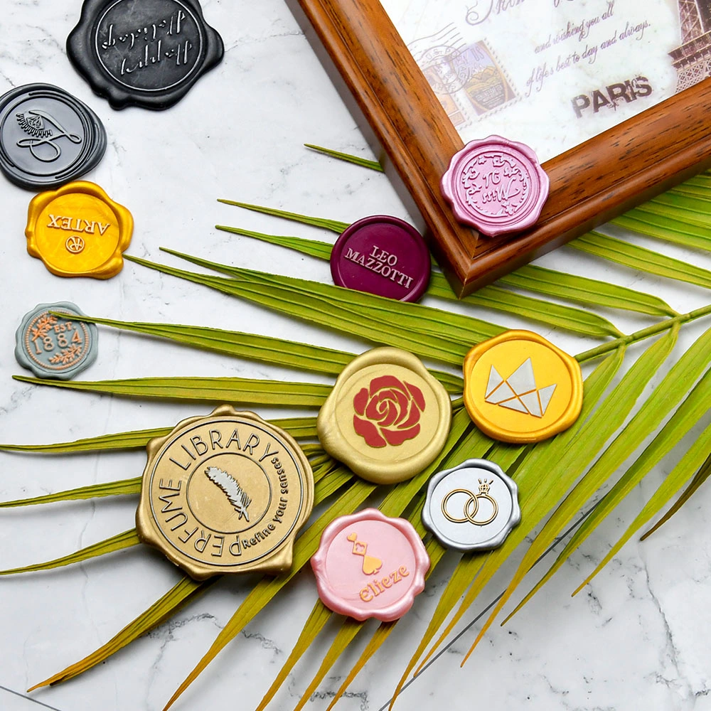 Wholesale Custom Made Personalized Self Adhesive Wax Seal Stickers