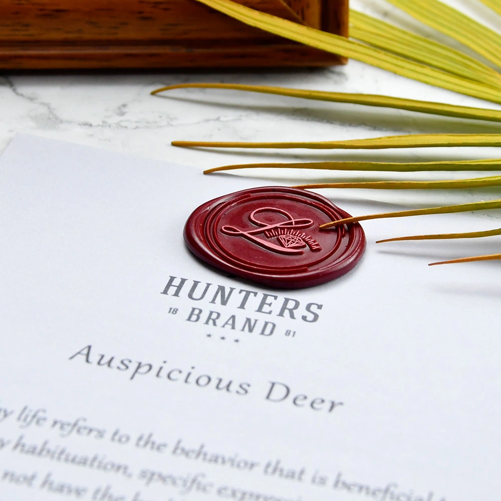 Wholesale Custom Made Personalized Self Adhesive Wax Seal Stickers