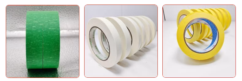 Factory Price Waterproof Rubber Adhesive Paper Decorative Masking Paper Tape