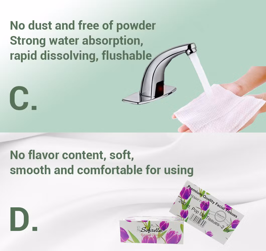 Eco-Friendly Unbleached Bamboo Pulp Baby Toilet Tissue Paper