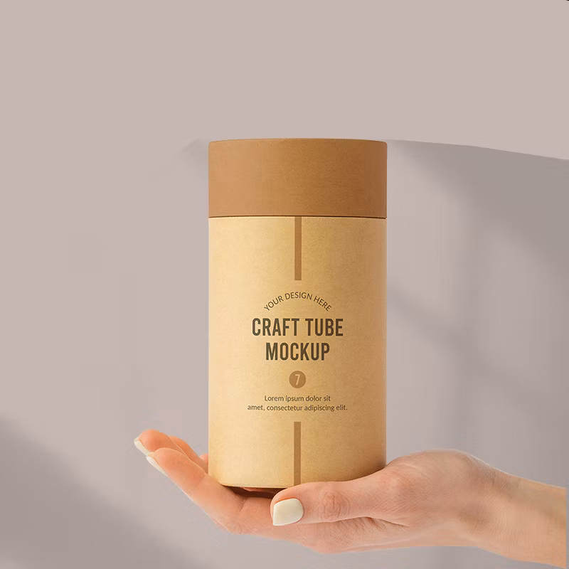 Wholesale Tea Paper Tubes Recycled Food Grade Coffee Kraft Packaging Tube Cylinder Box