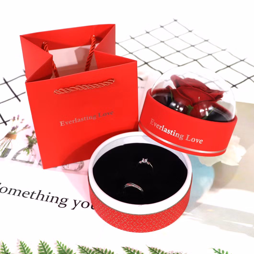 Clear Lid Small Cylinder Women&prime;s Fancy Gift Box