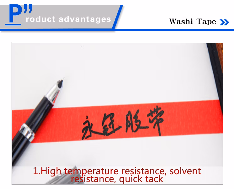 Waterproof Washi Printing Manufacturer Japanese Masking Rice Paper Tape