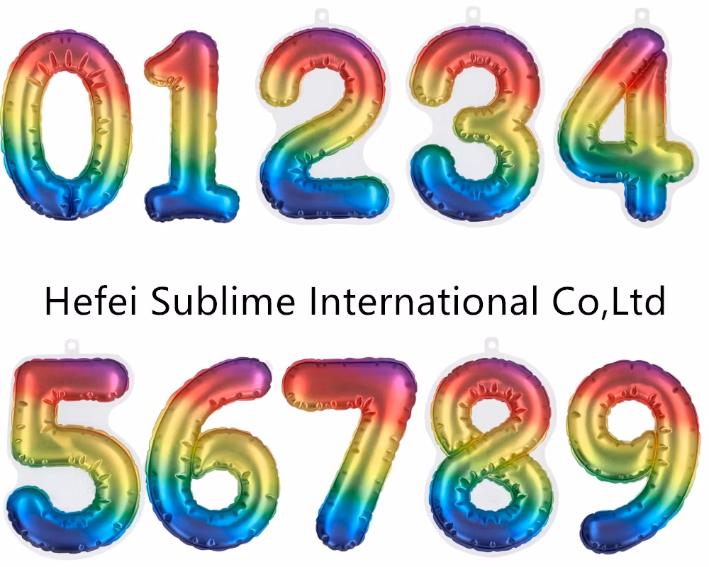 Foil Balloon Number Sticker &prime;0&prime; Silver (20 cm)