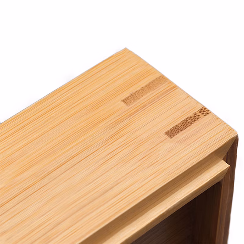 Natural Bamboo Candy Nuts Coffee Tea Storage Box with Lid