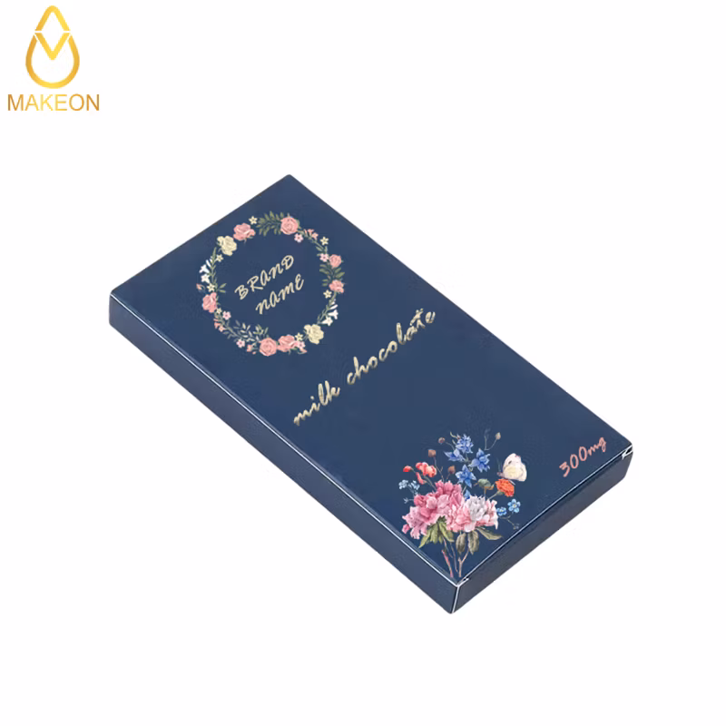Eco Friendly Durable Custom Chocolate Bar Cardboard Box Folding Type OEM Packaging