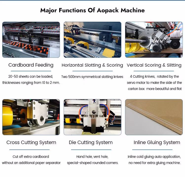 Aopack Money-Saving Machine to Make Cardboard Boxes in Different Sizes and Types