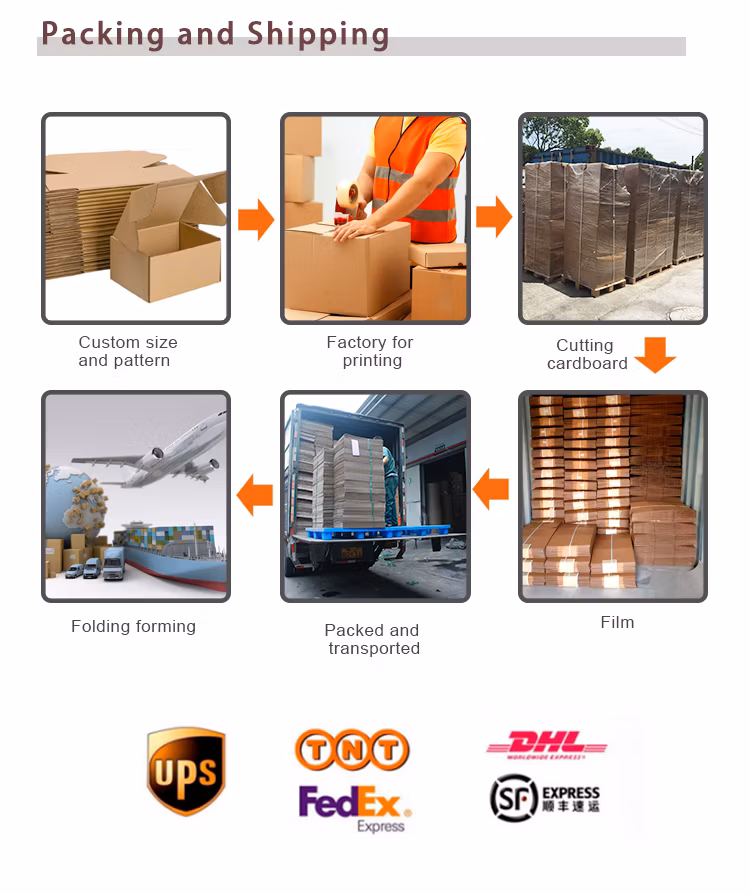 2025 Wholesale Custom Printed Brown Corrugated Cardboard Packing Mailing Shipping Boxes