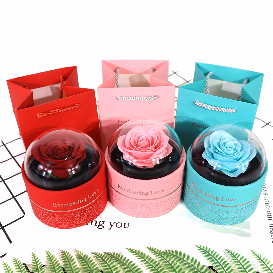 Clear Lid Small Cylinder Women&prime;s Fancy Gift Box