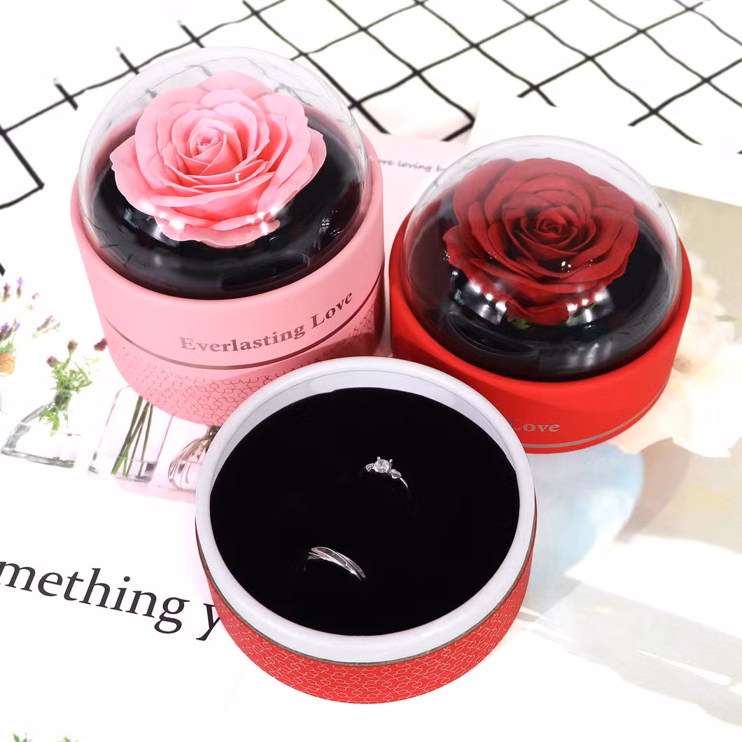 Clear Lid Small Cylinder Women&prime;s Fancy Gift Box