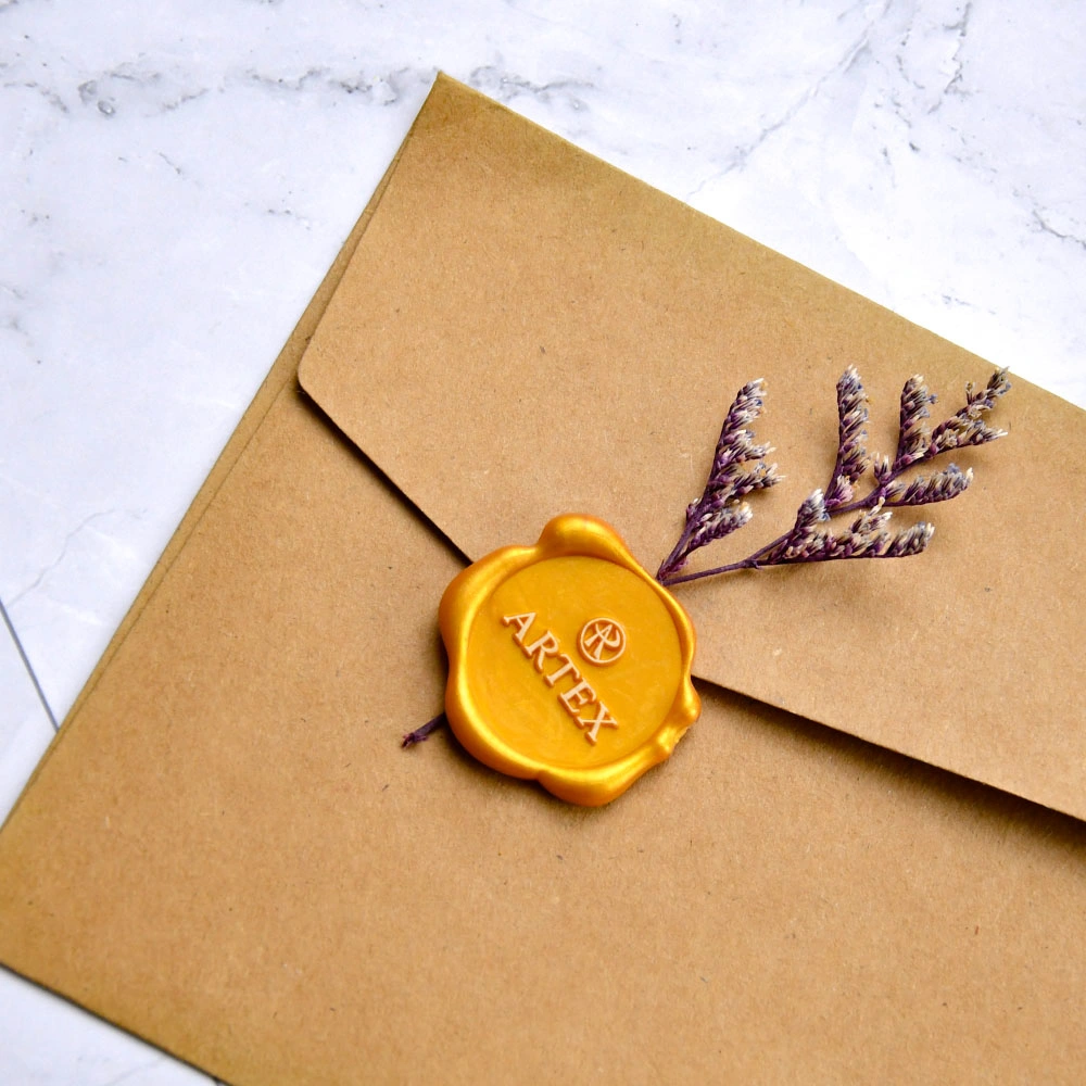 Wholesale Custom Made Personalized Self Adhesive Wax Seal Stickers