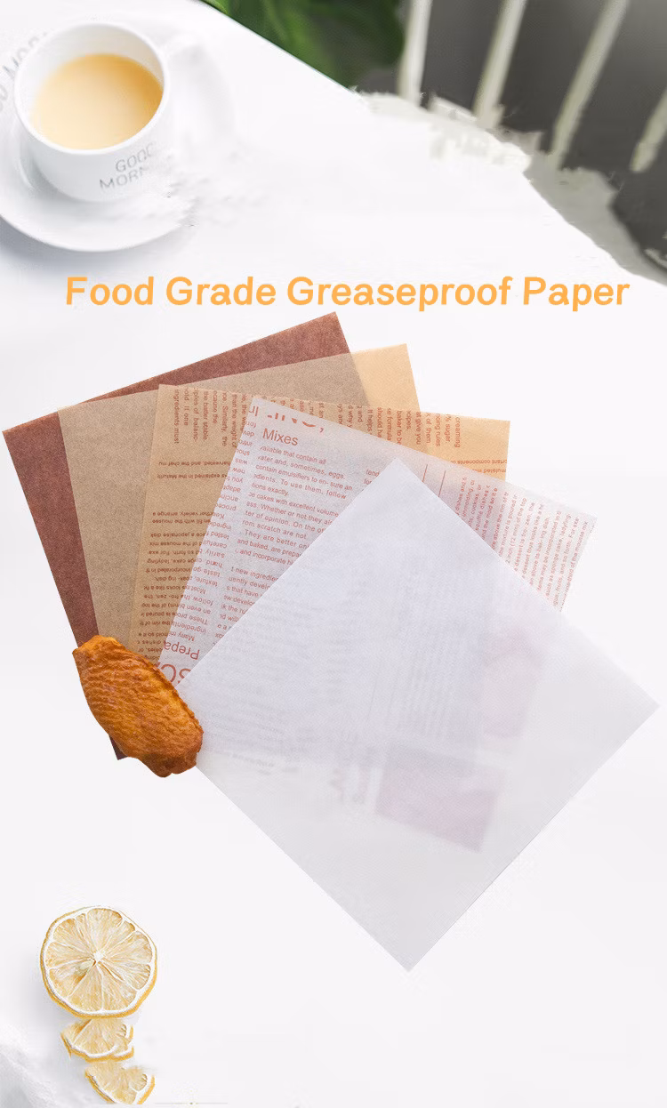 Wholesale Customized Eco Friendly Greaseproof Water Proof Deli Pizza Fried Chicken Food Wrapping Paper