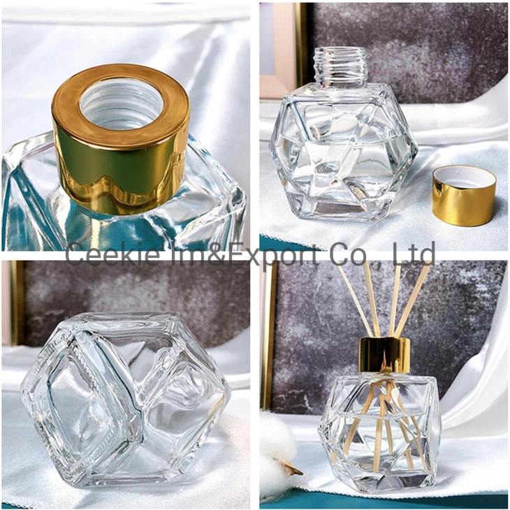 Ceekie Wholesale Perfume Bottle Glassware Dried Flower Rattan Incense Aroma Glass Empty Bottle