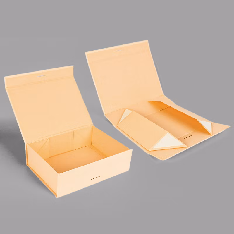 Foldable Cardboard Paper Packaging Gift Carton Boxes with Magnetic Lid for Packing Luxury Garment Shoes Human Hair