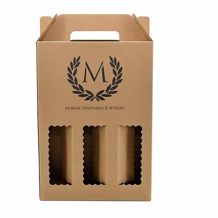 Luxury Custom Logo Black Bottle Gift Foam Whisky Display Packaging Wine Box
