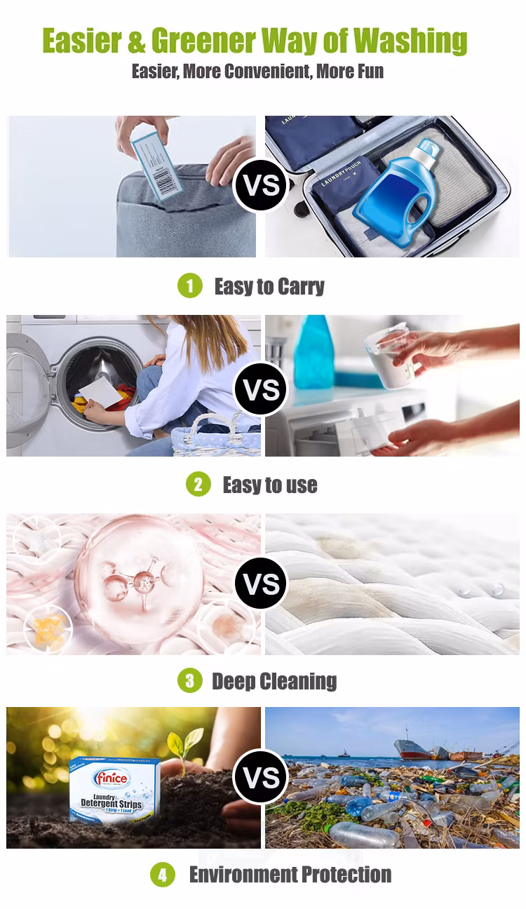 Fnc746 ODM Wholesale Private Label Laundry Detergent Sheet