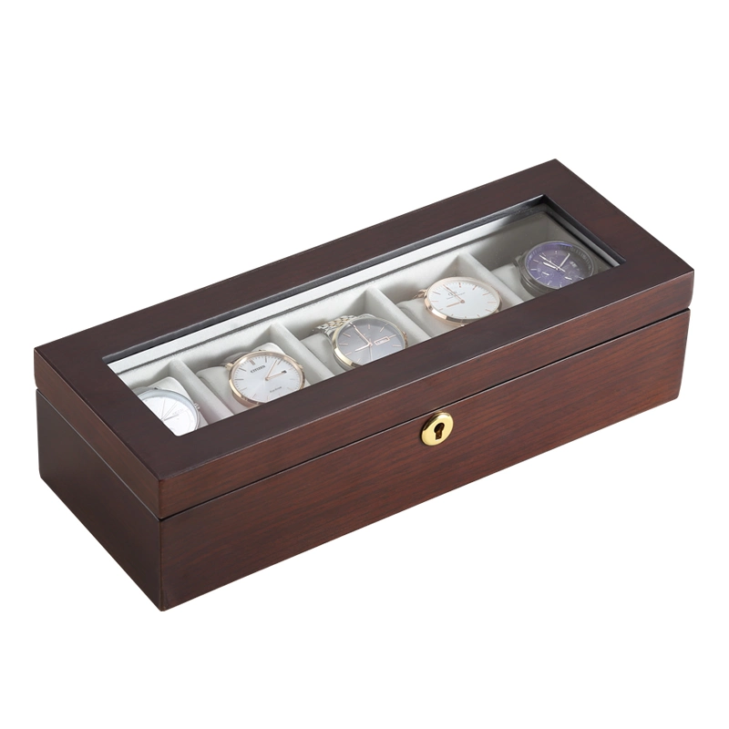 Personalized Storage Box with 5 Slots for Watches