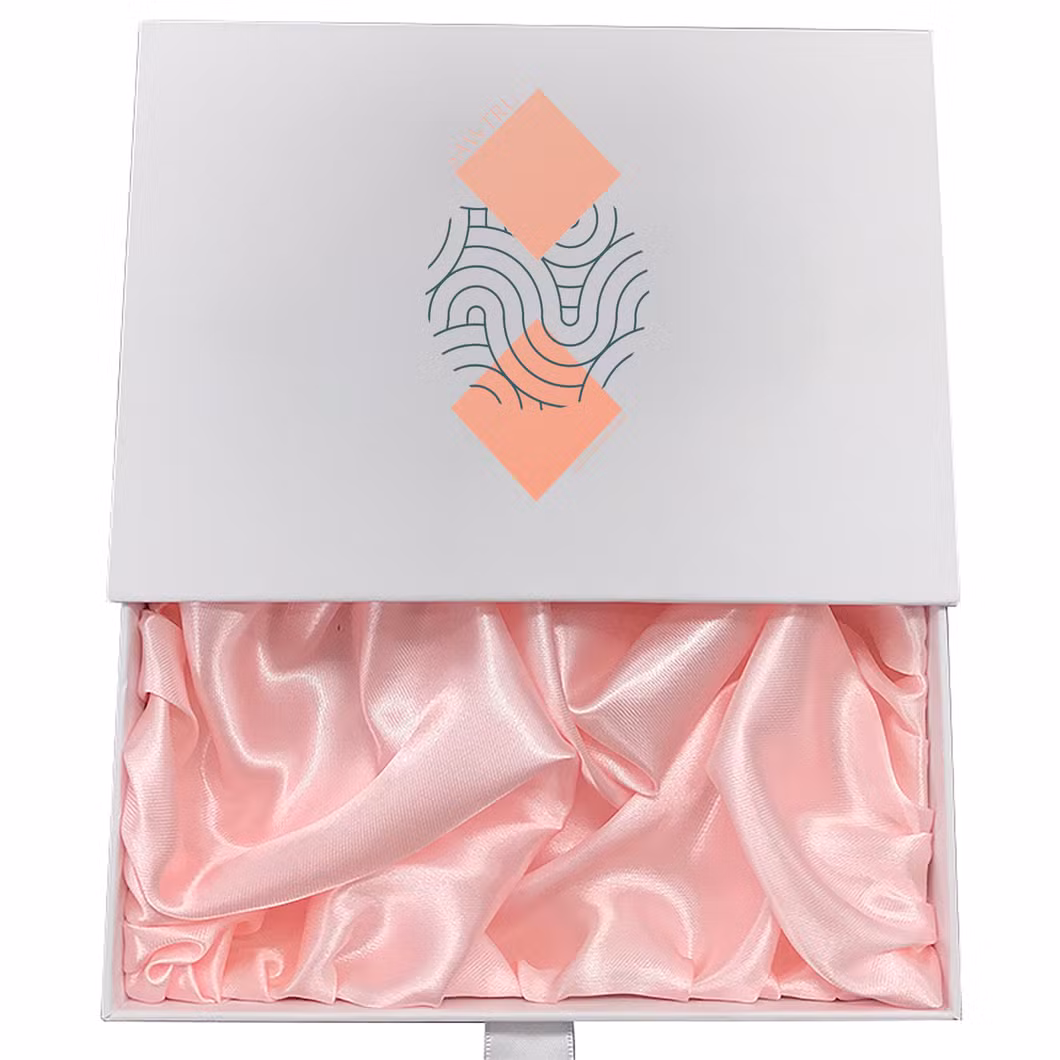 Factory Logo Printed Sliding out Drawer Box Fancy Necklace Bracelet Ring Gift Box for Jewelry Accessory Storage Box
