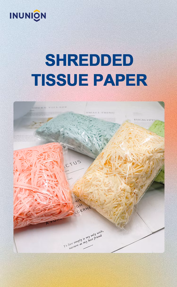 Inunion Crinkle Cut Paper Shred Filler Shredded Paper for Box