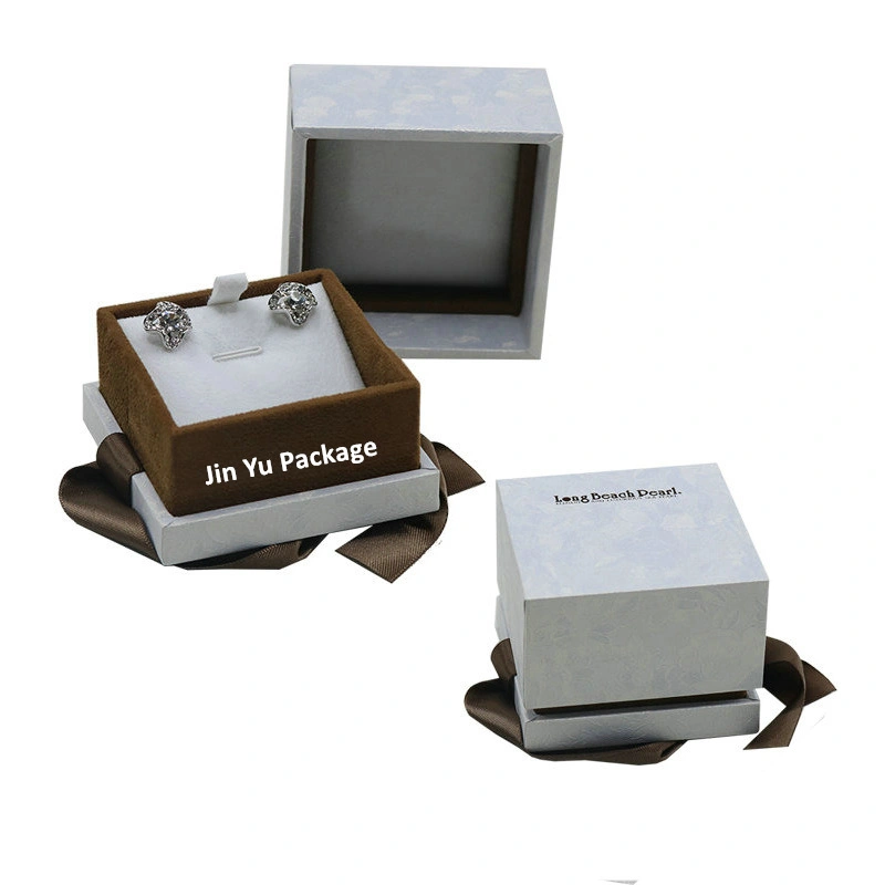 Promotion Custom Sqaure White Gift Earring Jewelry Box Manufacturer