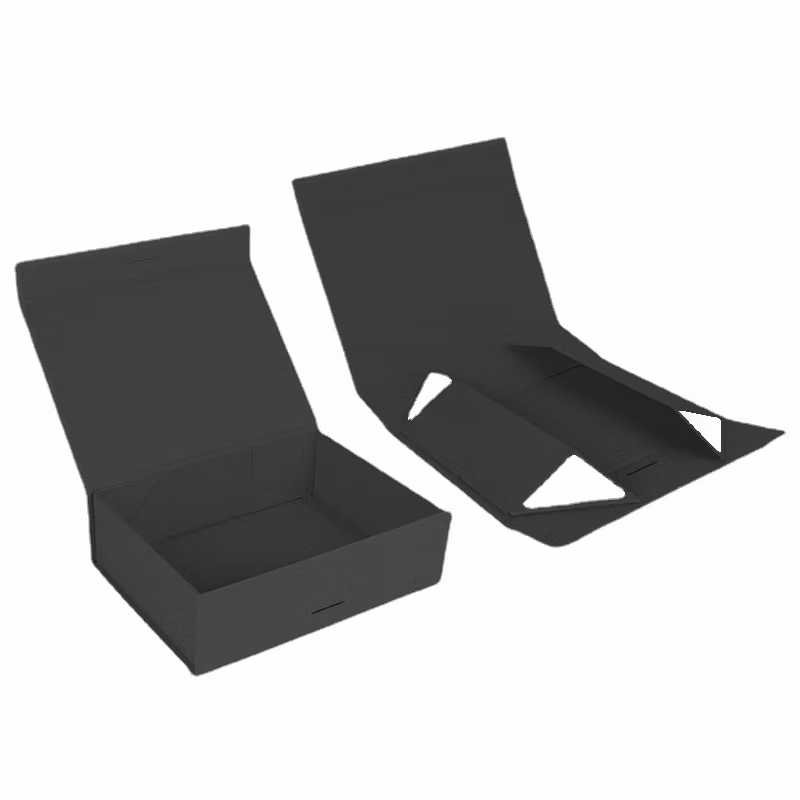Foldable Cardboard Paper Packaging Gift Carton Boxes with Magnetic Lid for Packing Luxury Garment Shoes Human Hair