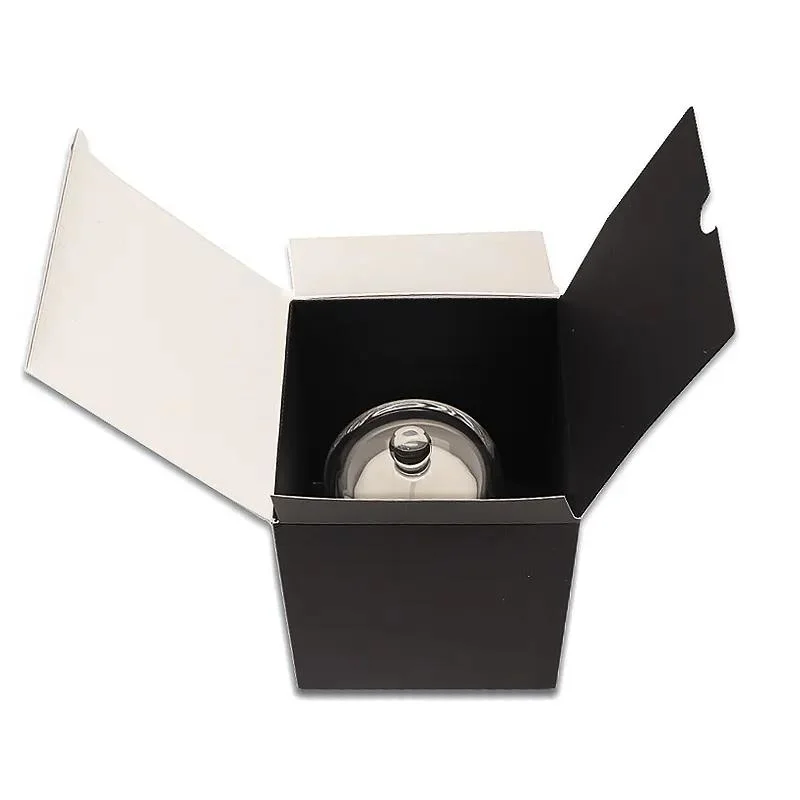 Customized Design Black Paper Gift Box Luxury Cardboard Candle Box Packaging
