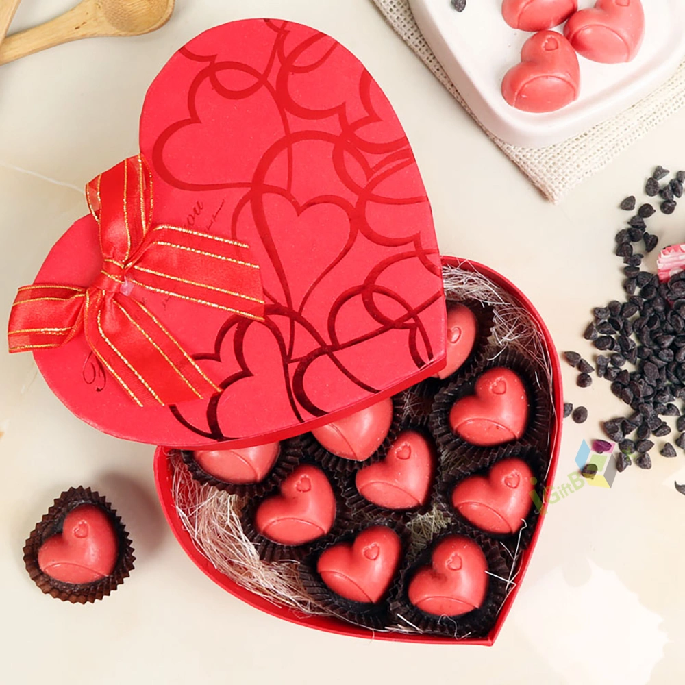 Custom Valentine Gift Heart-Shaped Chocolate New Design Box