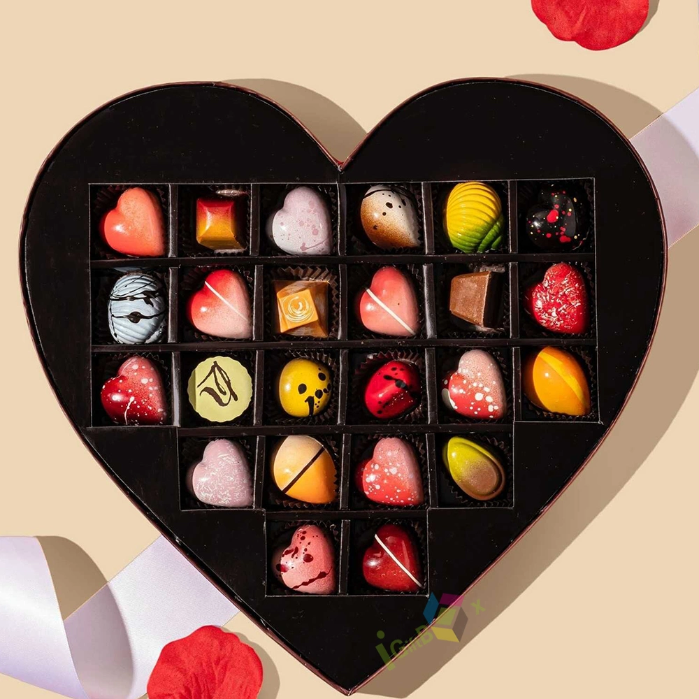 Custom Valentine Gift Heart-Shaped Chocolate New Design Box