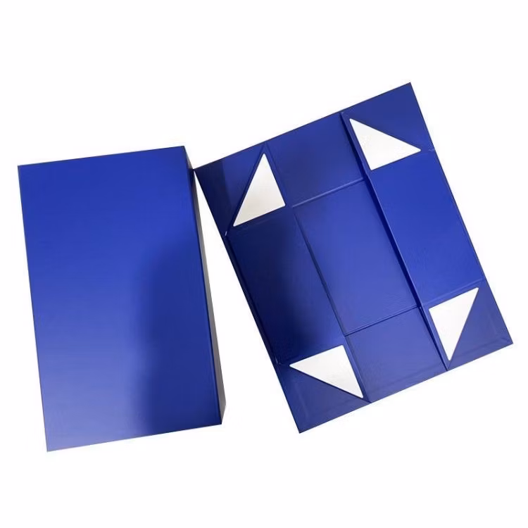 Foldable Cardboard Paper Packaging Gift Carton Boxes with Magnetic Lid for Packing Luxury Garment Shoes Human Hair