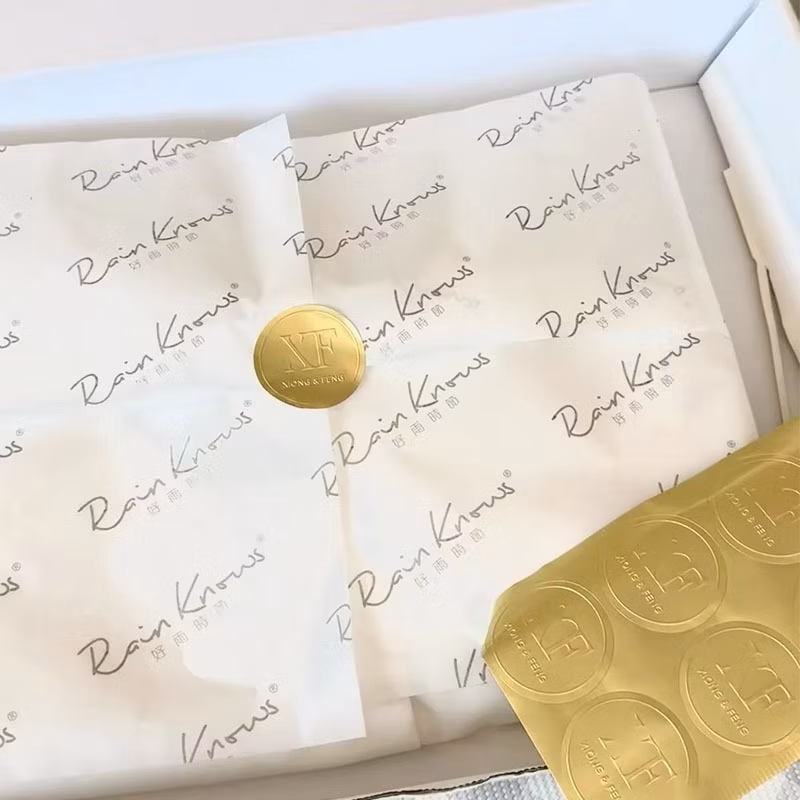Custom Printed Logo 17GSM/28GSM Clothing Packaging Tissue Paper Wholesale Wrapping Paper
