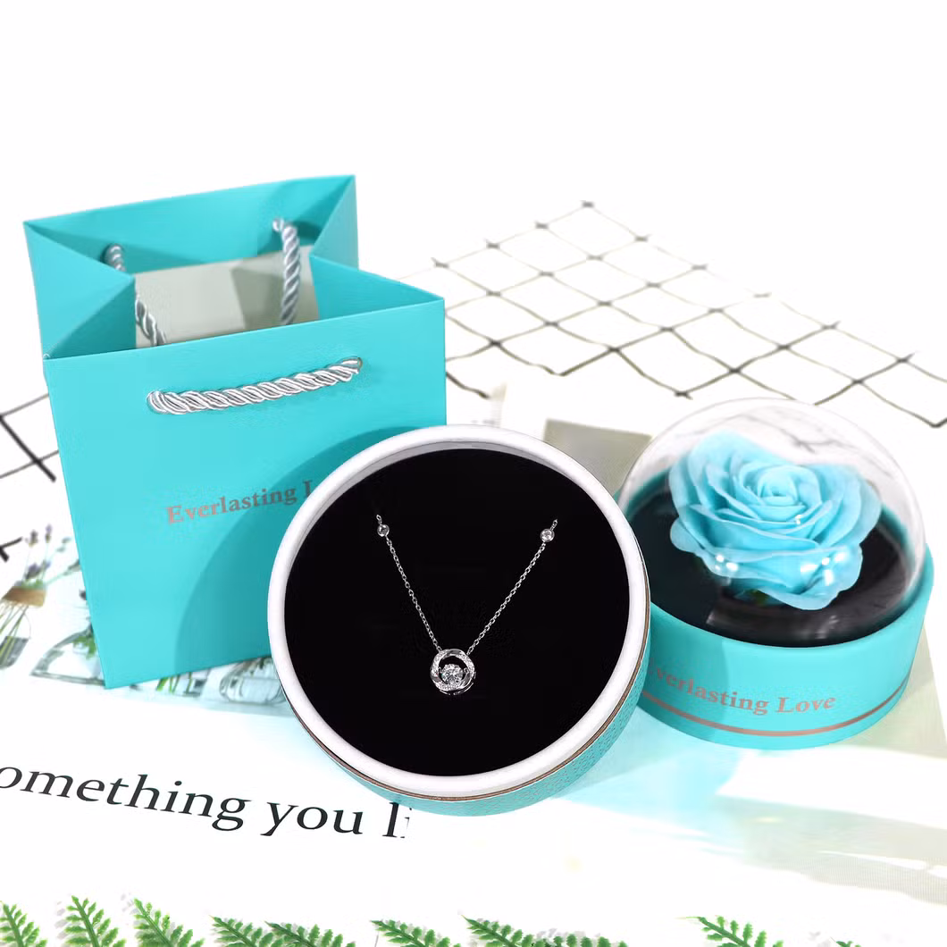 Clear Lid Small Cylinder Women&prime;s Fancy Gift Box
