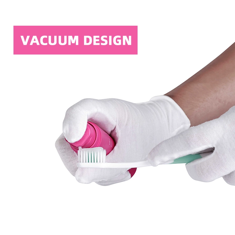 Luxury Plastic Pink Toothpaste Container Tube Packaging with Airless Pump