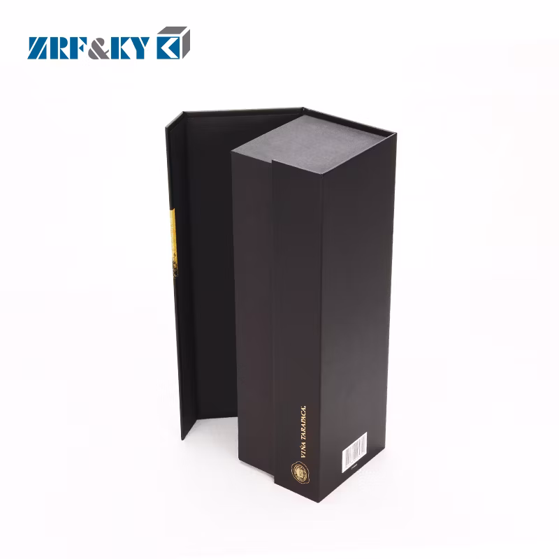 Golden Foil Glass Wine Packaging