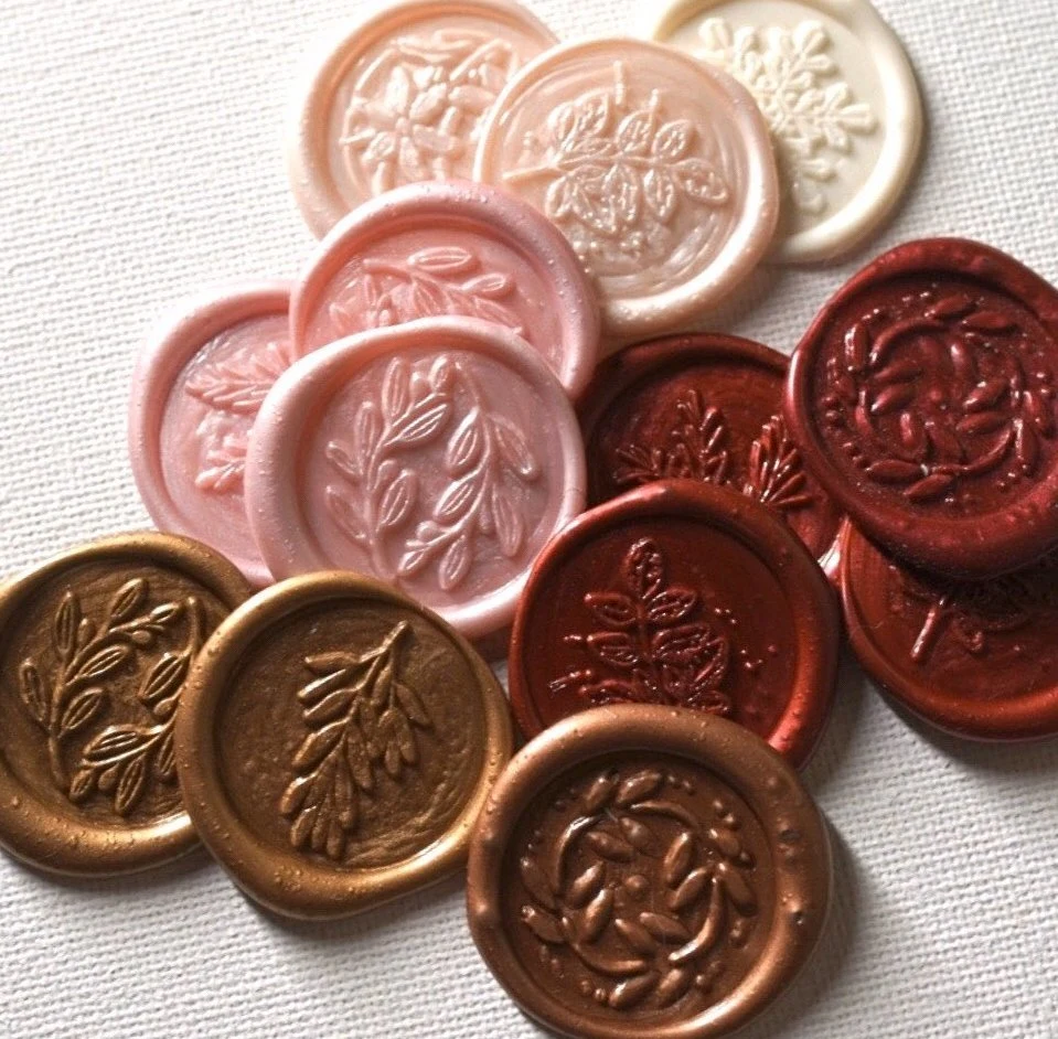 Wholesale Custom Made Personalized Self Adhesive Wax Seal Stickers